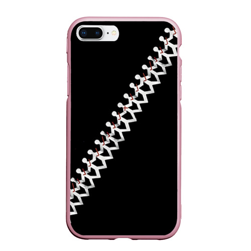 Чехол для iPhone 7Plus/8 Plus матовый Three Days Grace 9, цвет розовый