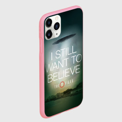 Чехол для iPhone 11 Pro Max матовый Секретные материалы i still want to believe надпись-цитата - фото 2