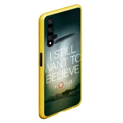 Чехол для Honor 20 Секретные материалы i still want to believe надпись-цитата - фото 2
