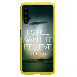 Чехол для Honor 20 Секретные материалы i still want to believe надпись-цитата