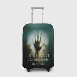 Чехол для чемодана 3D Секретные материалы - цитата хотелось бы верить