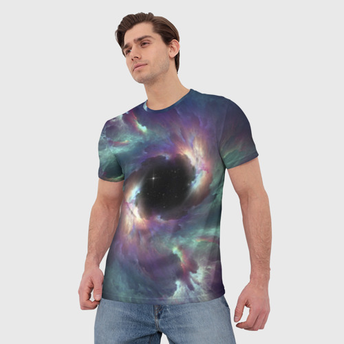 Мужская футболка 3D Star light space, цвет 3D печать - фото 3