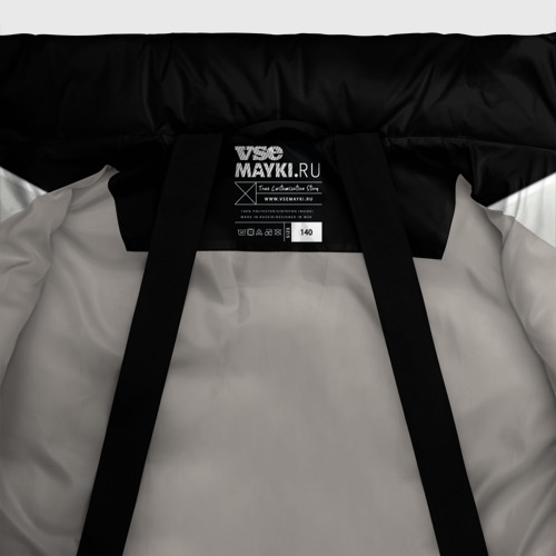 Зимняя куртка для мальчиков 3D Артур Гатти чб, цвет светло-серый - фото 7