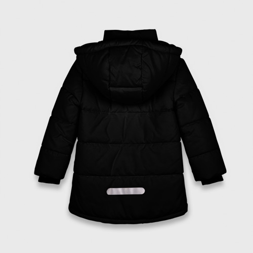 Зимняя куртка для девочек 3D Артур Гатти чб, цвет черный - фото 2