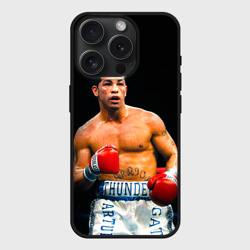 Чехол силиконовый для Apple iPhone 15 Pro матовый Артур Гатти