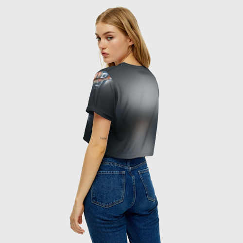Женская футболка Crop-top 3D Мигель Котто, цвет 3D печать - фото 5