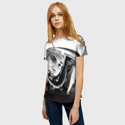 Женская футболка 3D Гагарин 1 - фото 2