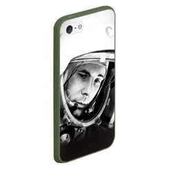 Чехол для iPhone 5/5S матовый Гагарин 1 - фото 2