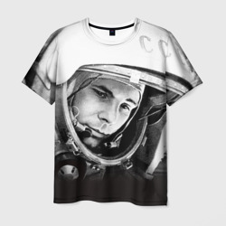 Мужская футболка 3D Гагарин 1