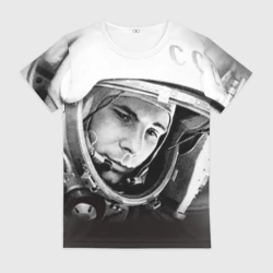 Женская футболка 3D Гагарин 1