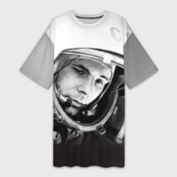 Платье-футболка 3D Гагарин 1