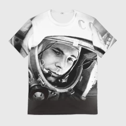 Мужская футболка 3D Гагарин 1