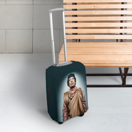 Чехол для чемодана 3D Каддафи 1, цвет 3D печать - фото 3