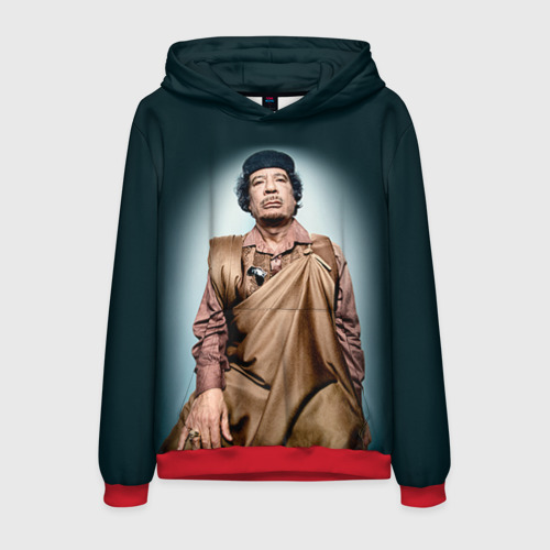 Мужская толстовка 3D Каддафи 1, цвет красный