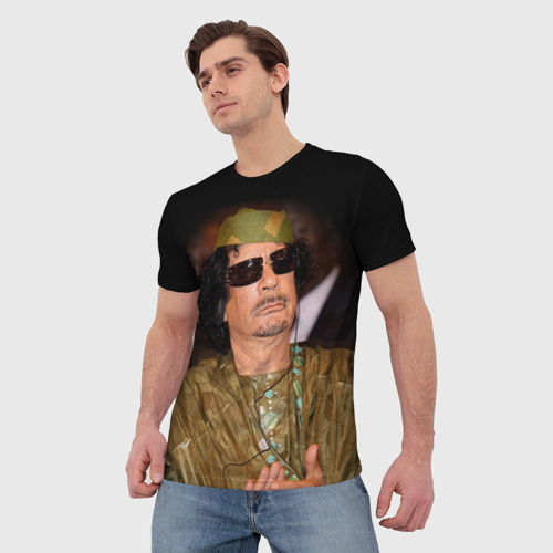 Мужская футболка 3D Каддафи 3, цвет 3D печать - фото 3