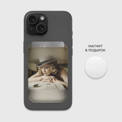 Картхолдер Magsafe магнитный Мадонна в шляпе - фото 2