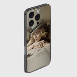 Чехол для iPhone 16 Pro Max силиконовый с защитой камеры Мадонна в шляпе - фото 2