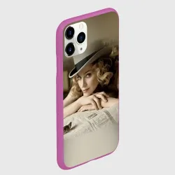 Чехол для iPhone 11 Pro матовый Мадонна в шляпе - фото 2
