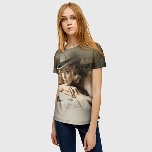 Женская футболка 3D Мадонна 1, цвет 3D печать - фото 3