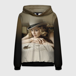 Мужская толстовка 3D Мадонна в шляпе