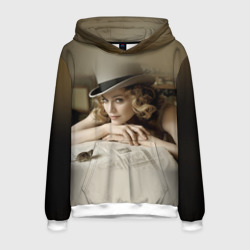Мужская толстовка 3D Мадонна в шляпе