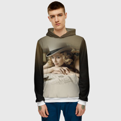 Мужская толстовка 3D Мадонна в шляпе - фото 2