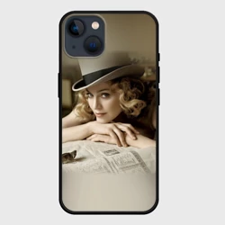Чехол для iPhone 14 Мадонна в шляпе