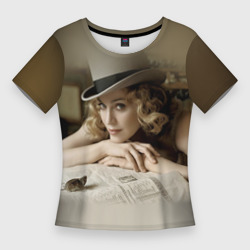 Женская футболка 3D Slim Мадонна 1