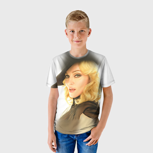 Детская футболка 3D Мадонна 2, цвет 3D печать - фото 3