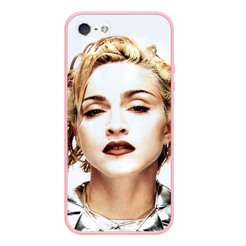 Чехол для iPhone 5/5S матовый Мадонна 3, цвет баблгам