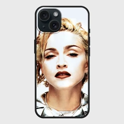 Чехол силиконовый для Apple iPhone 15 матовый Мадонна 3