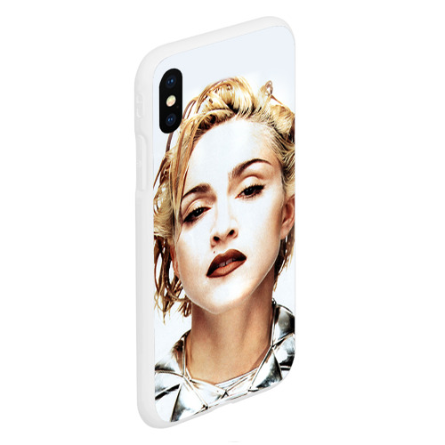 Чехол для iPhone XS Max матовый Мадонна 3, цвет белый - фото 3