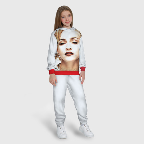 Детский костюм с толстовкой 3D Мадонна 3, цвет красный - фото 5