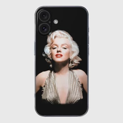 Чехол для iPhone 16 силиконовый с защитой камеры Мерлин Монро 2
