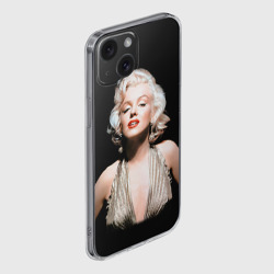 Чехол для iPhone 15 силиконовый с защитой камеры Мерлин Монро 2 - фото 2