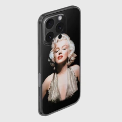 Чехол для iPhone 16 Pro силиконовый с защитой камеры Мерлин Монро 2 - фото 2