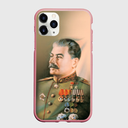 Чехол для iPhone 11 Pro матовый Сталин 1