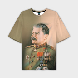 Мужская футболка oversize 3D Сталин 1