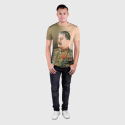 Мужская футболка 3D Slim Сталин 1 - фото 2