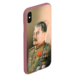 Чехол для iPhone XS Max матовый Сталин 1 - фото 2