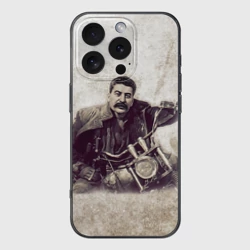 Чехол для iPhone 16 Pro Max силиконовый с защитой камеры Сталин 2