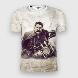 Мужская футболка 3D Slim Сталин 2