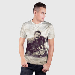 Мужская футболка 3D Slim Сталин 2 - фото 2