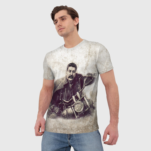 Мужская футболка 3D Сталин 2, цвет 3D печать - фото 3