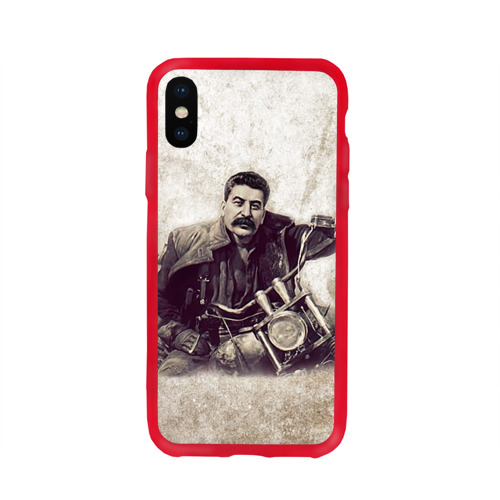 Чехол для Apple iPhone X силиконовый глянцевый Сталин 2 Фото 01 Чехол для Apple iPhone X силиконовый глянцевый Сталин 2 Фото 01