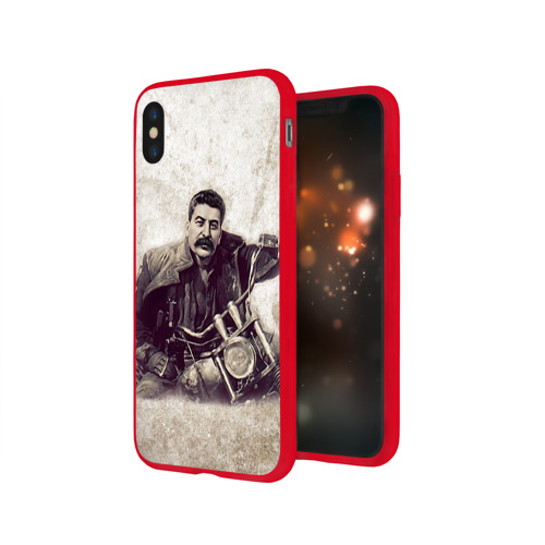 Чехол для Apple iPhone X силиконовый глянцевый Сталин 2 Фото 01 Чехол для Apple iPhone X силиконовый глянцевый Сталин 2 Фото 01