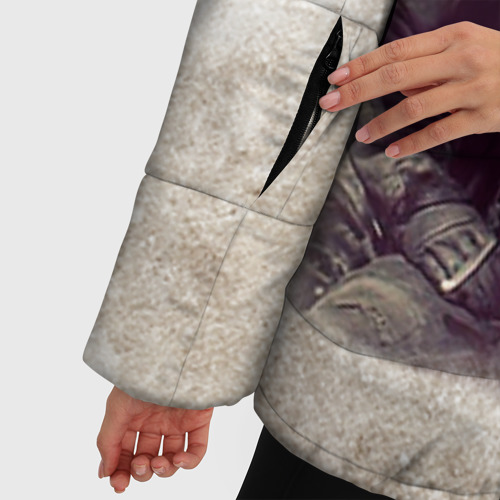 Женская зимняя куртка Oversize Сталин 2, цвет черный - фото 6