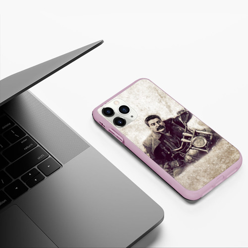 Чехол для iPhone 11 Pro матовый Сталин 2, цвет розовый - фото 5