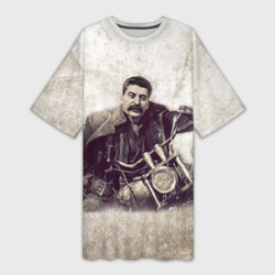 Платье-футболка 3D Сталин 2