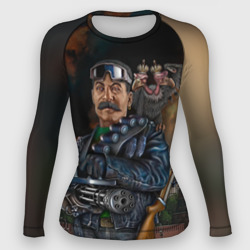 Женский рашгард 3D Сталин 3